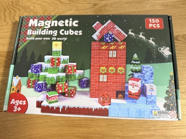 Magnetická stavebnice (150 ks) - Christmas