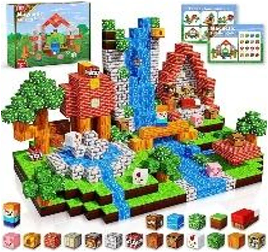 Magnetická stavebnice (100 ks) - zvířecí farma